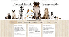 Desktop Screenshot of dierenkliniekganzeweide.nl